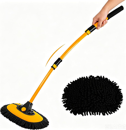 Curved car wash brush - car,