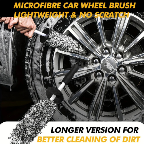 Microfibre wheel brush - microfibre,