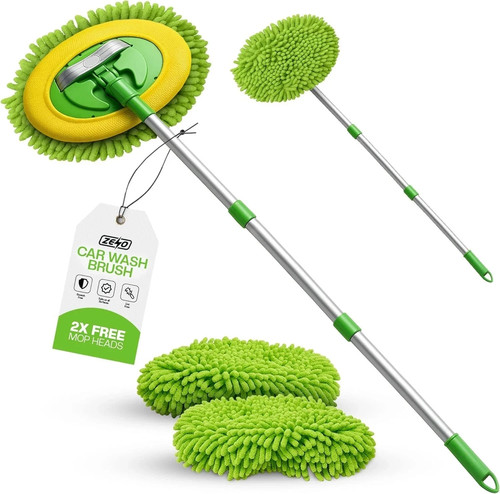 Telescopic car cleaning brush - telescopic,