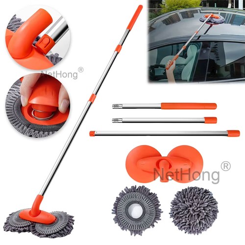 Telescopic car cleaning brush - cleaning,
