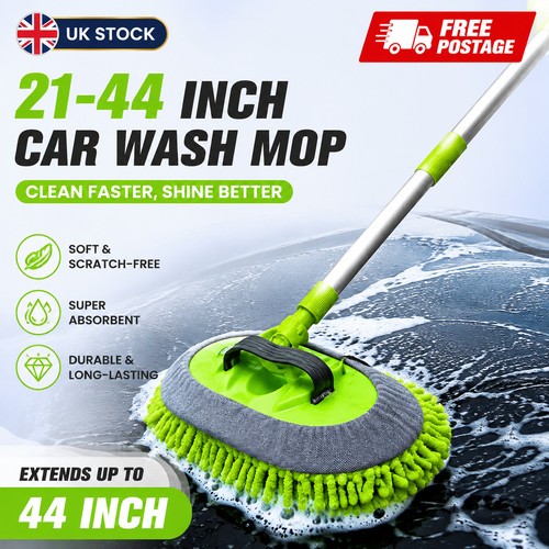 Telescopic car wash brush mop - car,