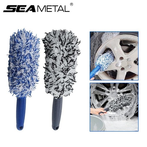 Car wheel cleaning brush plush - car,