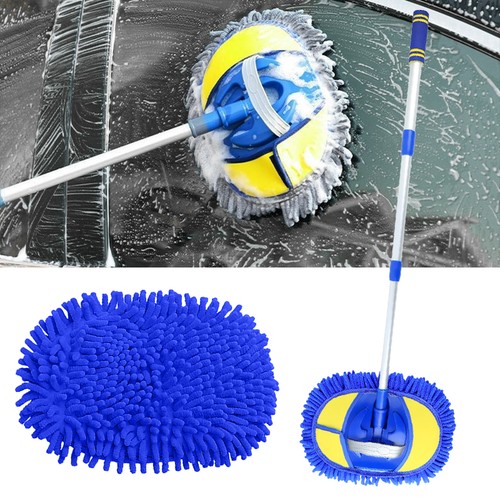 Telescopic car wash brush with - telescopic,