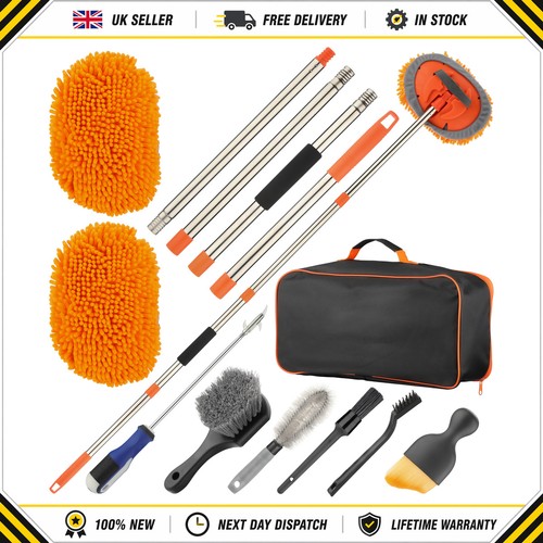 Telescopic car cleaning brush - telescopic,