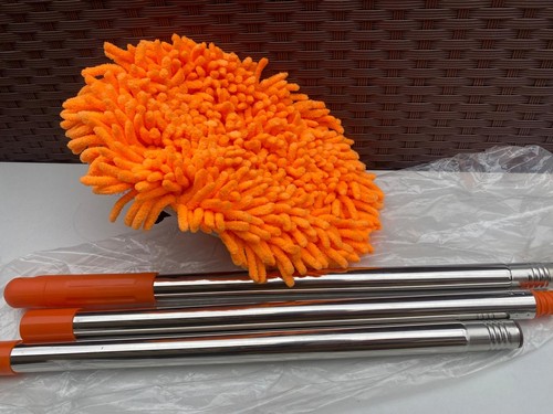 Orange microfibre chenille car - chenille,