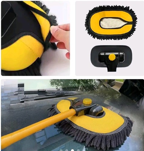 Car wash mop - extendable, pole
