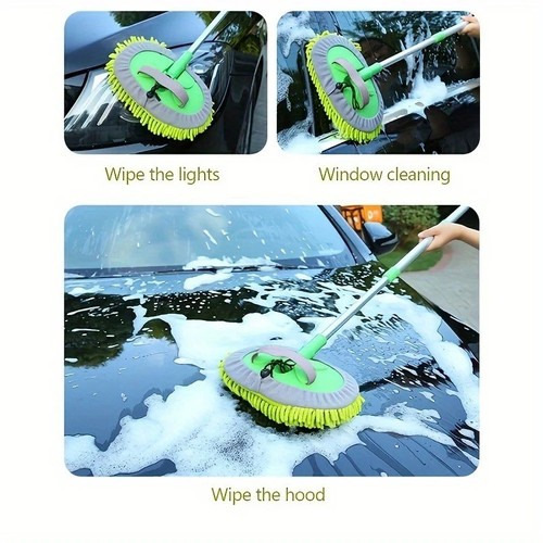 Telescopic car cleaning brush - car,